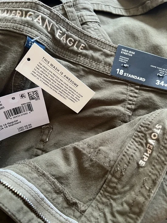 AE Stretch High-Waisted Utility Stovepipe Pant - Picture 5 of 5